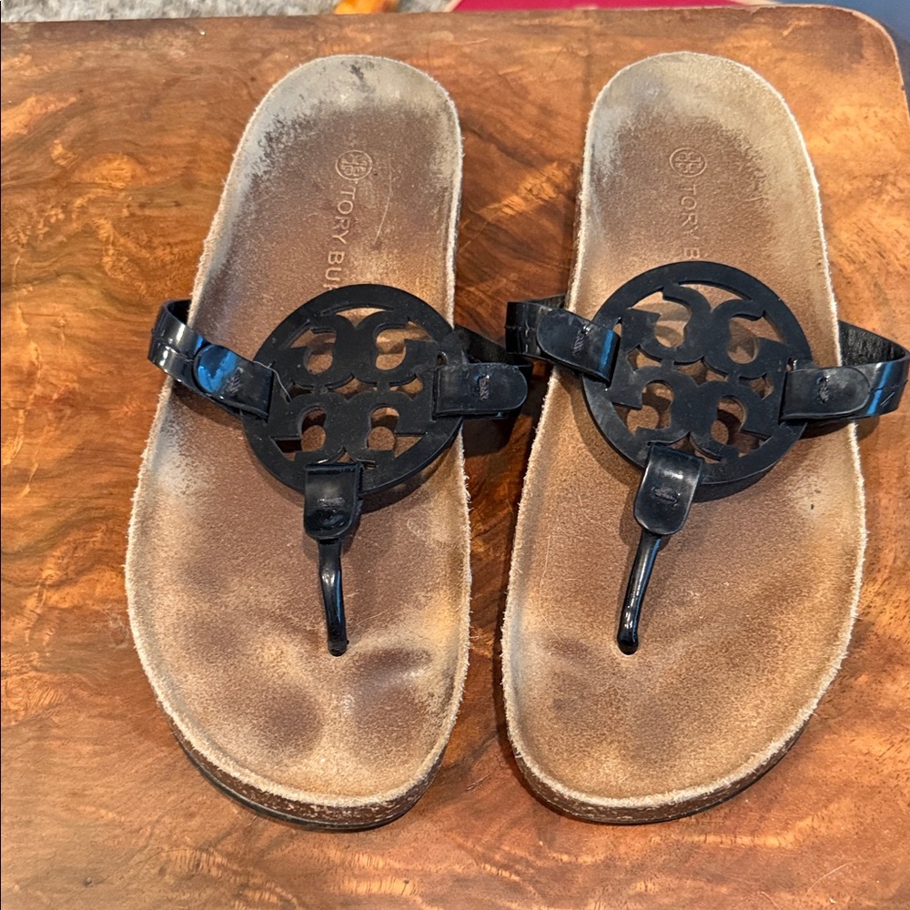 Tory Burch Black Slide Sandals